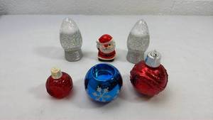 lot 239 image: Christmas Ornament Set with Snow Globes