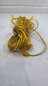 lot 259 image: Yellow Extension Power Cord - 50ft