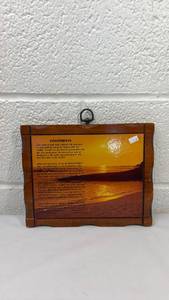 lot 268 image: Footprints in the Sand Wall Plaque