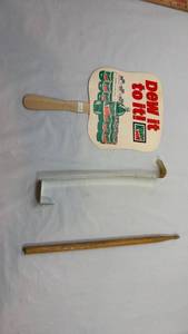 lot 270 image: Mountain Dew and KFDI Radio Station Promotional Hand Fans