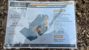 lot 270 image: Unused LandHonor Mini Skid Steer Loader Model LHR-ME380X2