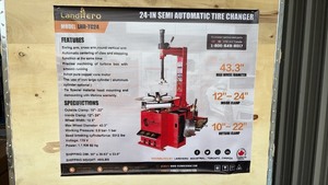 lot 344 image: Unused LandHonor 24-Inch Semi Automatic Tire Changer Model LHR-TC24