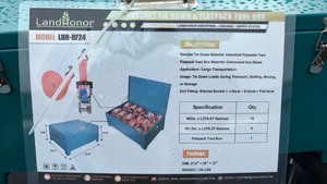lot 351 image: Unused LandHonor LHR-RF24 Ratchet Tie Down Flatpack Tool Box Set