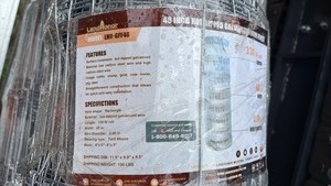 lot 357 image: Unused Galvanized Wire Field Fence Roll