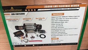lot 369 image: Unused LandHonor 25000 LBS Electric Winch Model LHR-EW25000