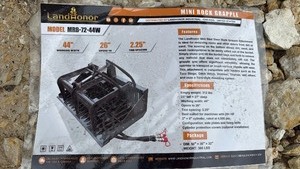 lot 383 image: Unused Landhonor Mini Skid Steer Rock Grapple MRG 72-14M Attachment