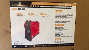 lot 389 image: Unused LandHonor LHR-DH2 5000W Diesel Heater with LCD Remote Control