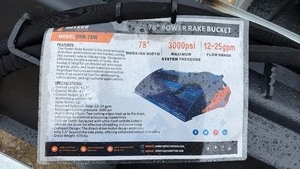 lot 418 image: Unused Arteer PRB-78W Power Rake Bucket Attachment