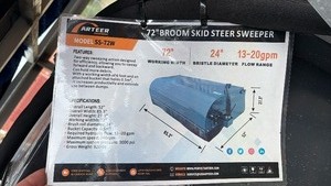 lot 435 image: Unused ARTEER SS-72W Industrial Skid Steer Sweeper Attachment