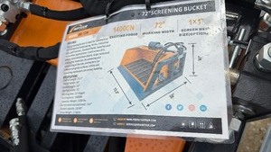 lot 436 image: Unused Arteer SB-72W 72 Inch Screening Bucket Excavator Attachment