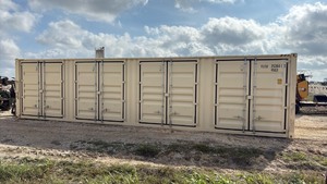 lot 27 image: One Trip 40ft Steel Shipping Container With 4 Side Doors