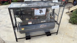 lot 502 image: Unused Arteer 40 Gallon Two-Stage Gas Air Compressor with Enclosed Skid Frame
