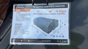 lot 514 image: Unused 72 Inch Skid Steer Sweeper Attachment