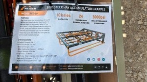 lot 520 image: Unused Arteer Skid Steer Hay Accumulator Grapple Model ACC-10