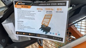 lot 540 image: Unused Arteer SS 1500G Skid Steer Winch 80ft Cable