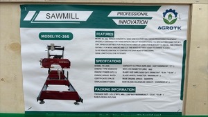 lot 38 image: Unused AGROTK Model YC-26G Portable Horizontal Band Sawmill