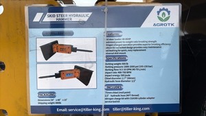 lot 66 image: Unused AGROTK SSH680 Skid Steer Hydraulic Hammer Attachment