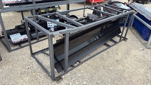 lot 74 image: Unused 84 Inch Skid Steer Dozer Blade Attachment Model SPA84