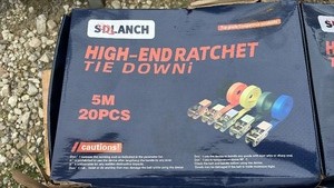 lot 127 image: Unused High-End Ratchet Tie Down Set 5M 20PCS