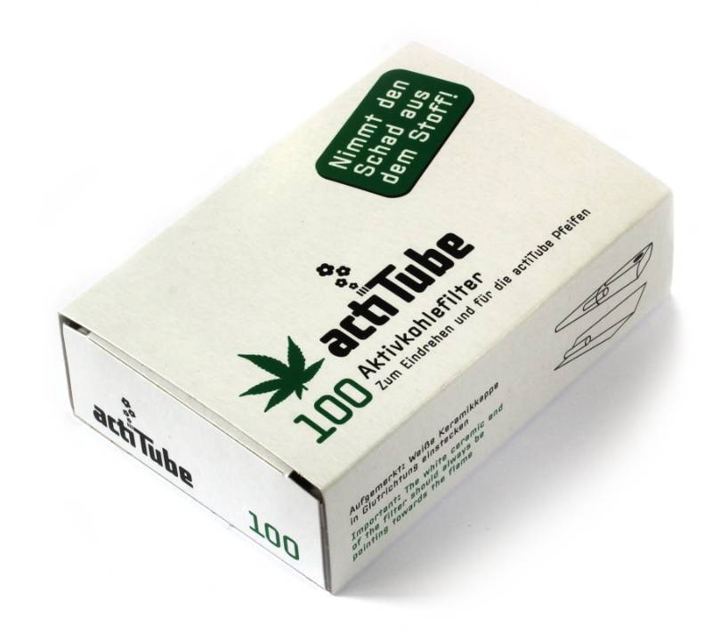 lot 26296 image: Activated Charcoal Pipe Filters 8.4mm x 35mm Fits 9mm Pipe Stems 100 Count Natural Draw Filter Tips for Rolling or Pipes Made in Germany - Retail $19