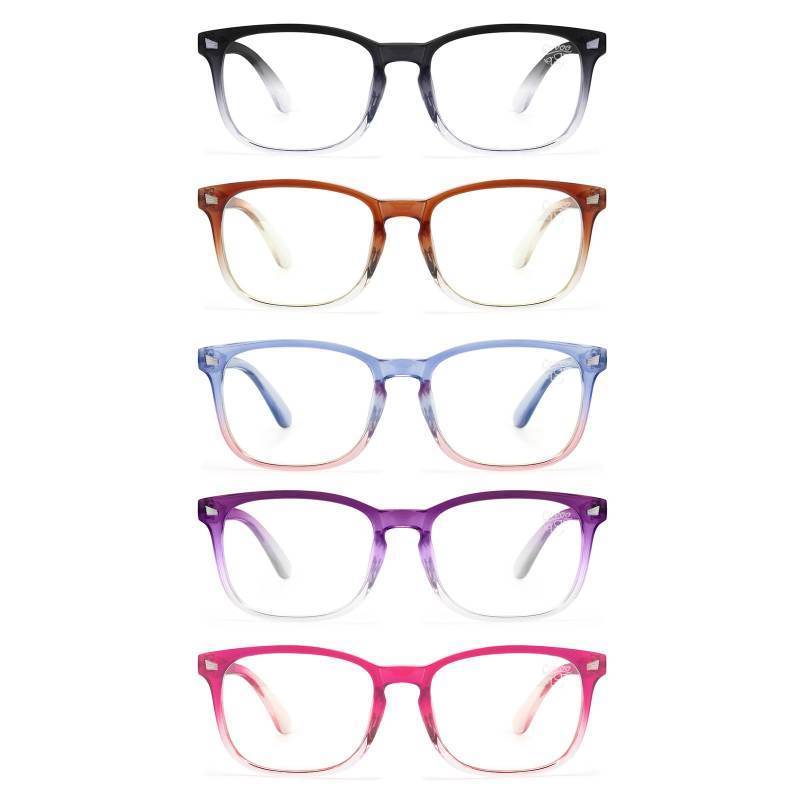 lot 26310 image: Reading Glasses for Women - Lightweight, Comfortable Fit, Clear Vision - Blue Light Blocking - Retail $49