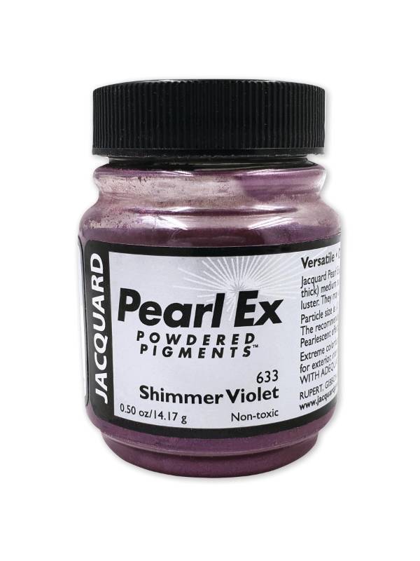 lot 26377 image: Jacquard Pearl Ex Pigment Powder 0.5 oz Shimmer Violet - Loose Mica Powder for Epoxy Resin, Watercolors, Calligraphy Ink & Clay - Epoxy Pigment Powder - Epoxy Resin Color - Retail $9
