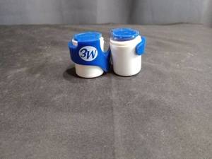 lot 4027 image: Blue and White Miniature Milk Jug Salt and Pepper Shakers