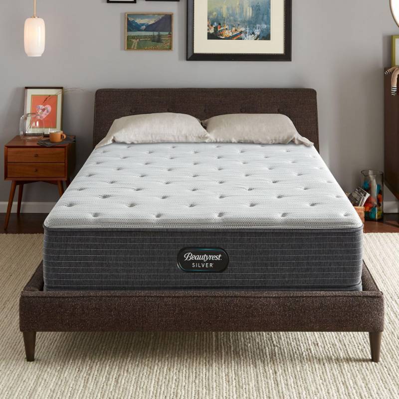 lot 1108 image: Beautyrest Silver BRS900 12.25�� Medium Queen Mattress, Cooling Technology, Supportive, CertiPUR-US, 100-Night Sleep Trial, 10-Year Limited Warranty,White - Retail $824