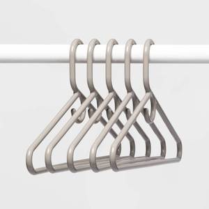 lot 1093 image: 2 Sets - 5pk Super Heavy Weight Hangers Gray - Room Essentials�� - Retail $14