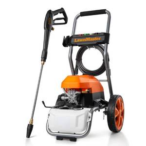 lot 1010 image: Husqvarna (Similar to) LawnMaster LT2100B Electric Pressure Washer 2300 PSI MAX 13 Amp 1.2 GPM CSA Certified with 5 Nozzles Powerful Storage Organization - Retail $229