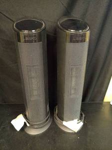 lot 1062 image: Lasko Ceramic Tower Space Heaters - Pair of Two Units - Retail $162