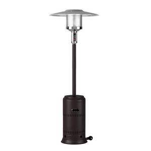 lot 1073 image: Fire Sense 63717 Performance Series Patio Heater With Wheels 46,000 BTU Output Electronic Ignition System Portable Outdoor Propane Heater For Residential - Espresso - Retail $247