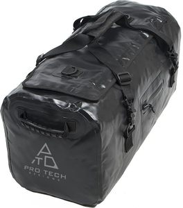 lot 1133 image: 120 Liter Waterproof Duffle Bag for Car Top Travel, Attaches with or Without Roof Rack, Black - 36 L x 16 W x 13 H (60 Liters) - Retail $52