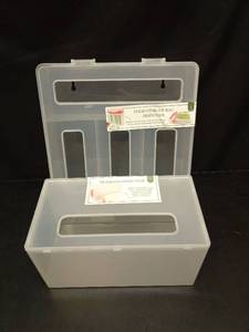 lot 1159 image: Kitchen Storage Bag Dispenser Organizer Set - Retail $15