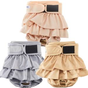 lot 1177 image: Reusable Dog Diapers Female Washable, Premium Doggie Diaper for Dogs, Pack of 3, Highly Absorbent Small Dog Diaper for Heat, Incontinence and Puppy Training(S) - Retail $12