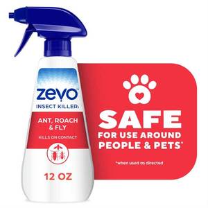 lot 1207 image: 2 Pack Zevo Ant Roach & Fly Multi Insect Trigger Spray - 12 fl oz - Retail $15