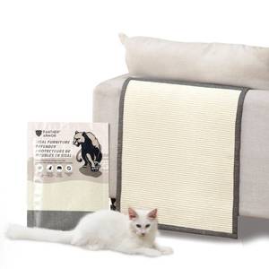 lot 1208 image: (pic Similar)Panther Armor Sisal Furniture Defender, Sisal Cat Scratcher Grey-Back Rest Anti Cat Scratch Furniture Protector, Sofa Scratching Pads - Retail $70
