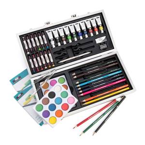 lot 1210 image: Royal & Langnickel Essentials 85pc Mixed Media Beginners Box Art Set - Retail $40