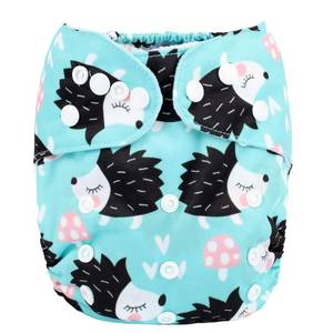 lot 1233 image: Sigzagor Baby Pocket Diaper Nappy Reusable Washable 8lbs to 36lbs (Hedgehog) - Retail $14