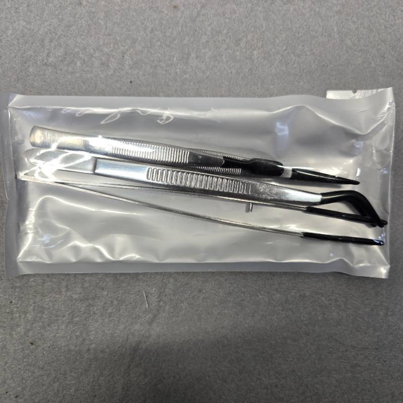 lot 300 image: Professional Stainless Steel Tweezers Set