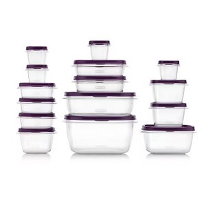 lot 3702 image: Rubbermaid 30pc Easy Find Lids Amethyst
