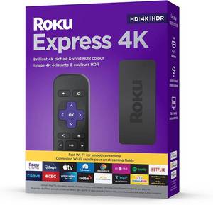 lot 3721 image: Roku Express 4K 2022 Streaming Media Player - HD4KHDR, Remote