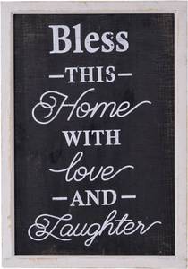 lot 3728 image: NIKKY HOME 14x20 Rustic Wood Framed Wall Sign Plaque