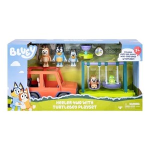 lot 3758 image: Bluey Heeler 4WD with Turtleboy Playset
