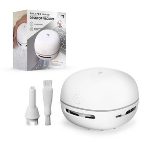 lot 3778 image: Sharper Image Desktop Cordless Handheld Vacuum White