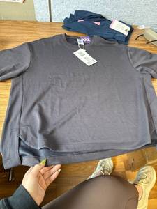 lot 3791 image: Size XXL Members Mark Womens Sandwash Short Sleeve T-Shirt