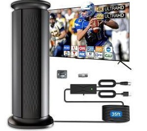 lot 10558 image: Digital HDTV Antenna, Black