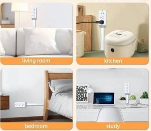 lot 10566 image: Electrical Outlet Extender, White