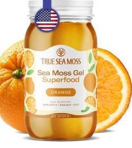 lot 10577 image: TrueSeaMoss Sea Moss Gel, 16 fl oz, Orange