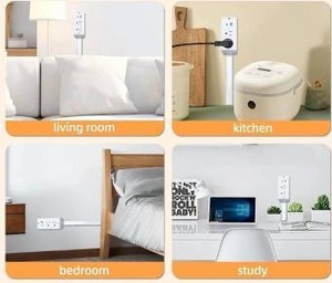 lot 10590 image: Electrical Outlet Extender, White